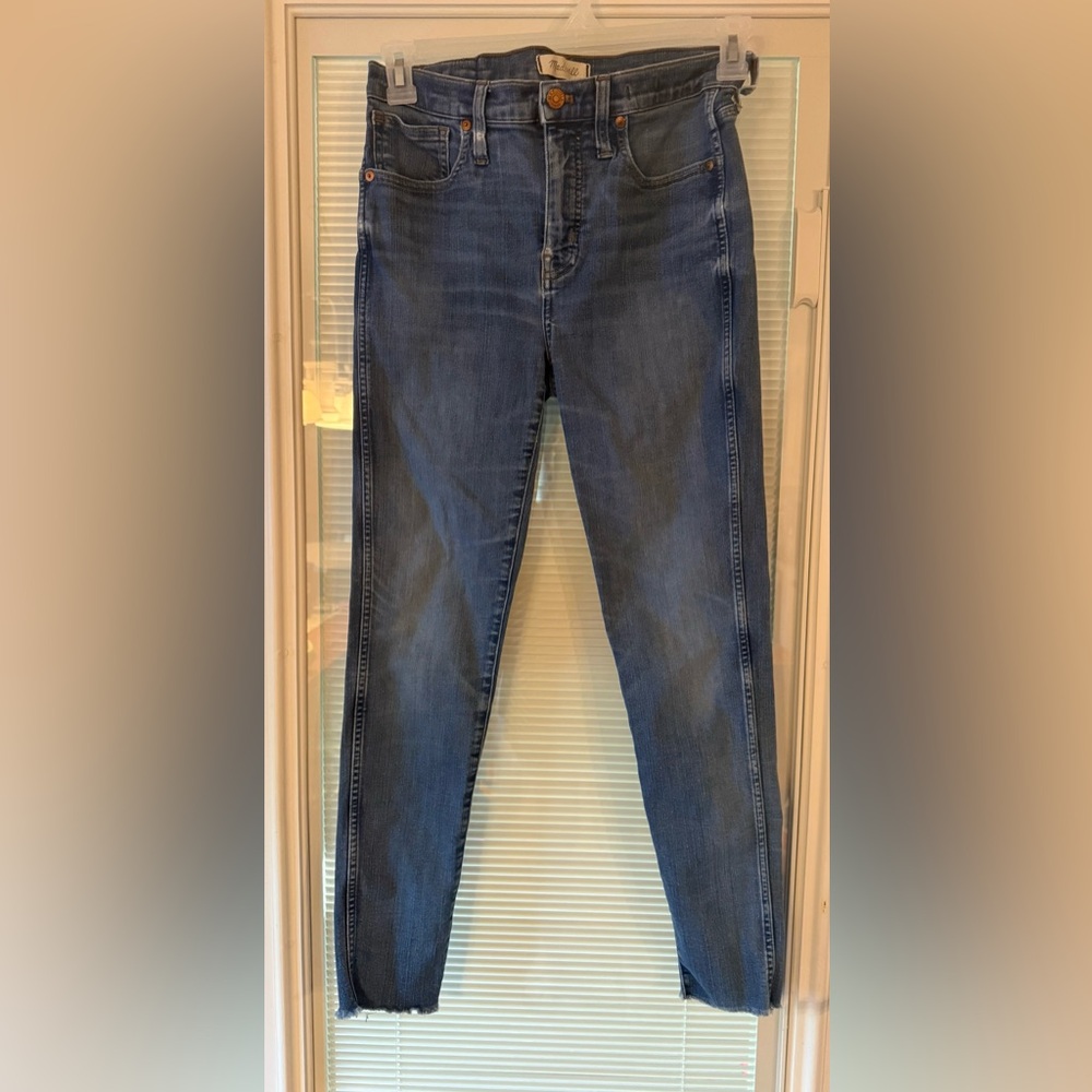 Madewell 10" High Rise Skinny Jeans Medium Wash Denim Size 29